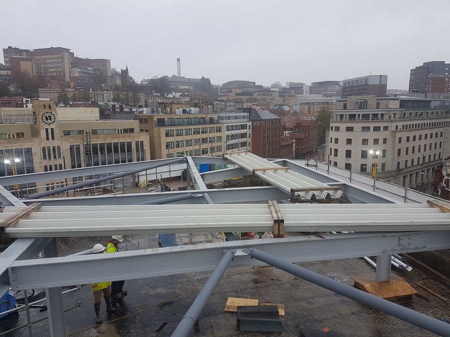New Roof Structural Steelwork by Rank Engineering Bristol for Meronden (5)