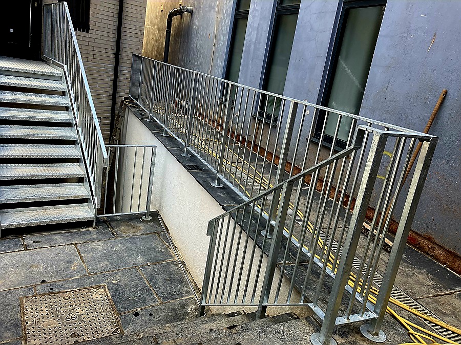 Custom Galvanised Steel Staircase