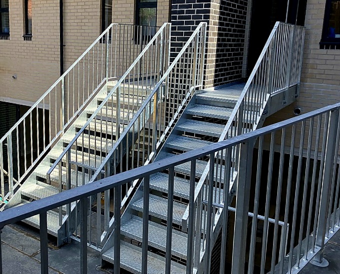 Custom Galvanised Steel Staircases