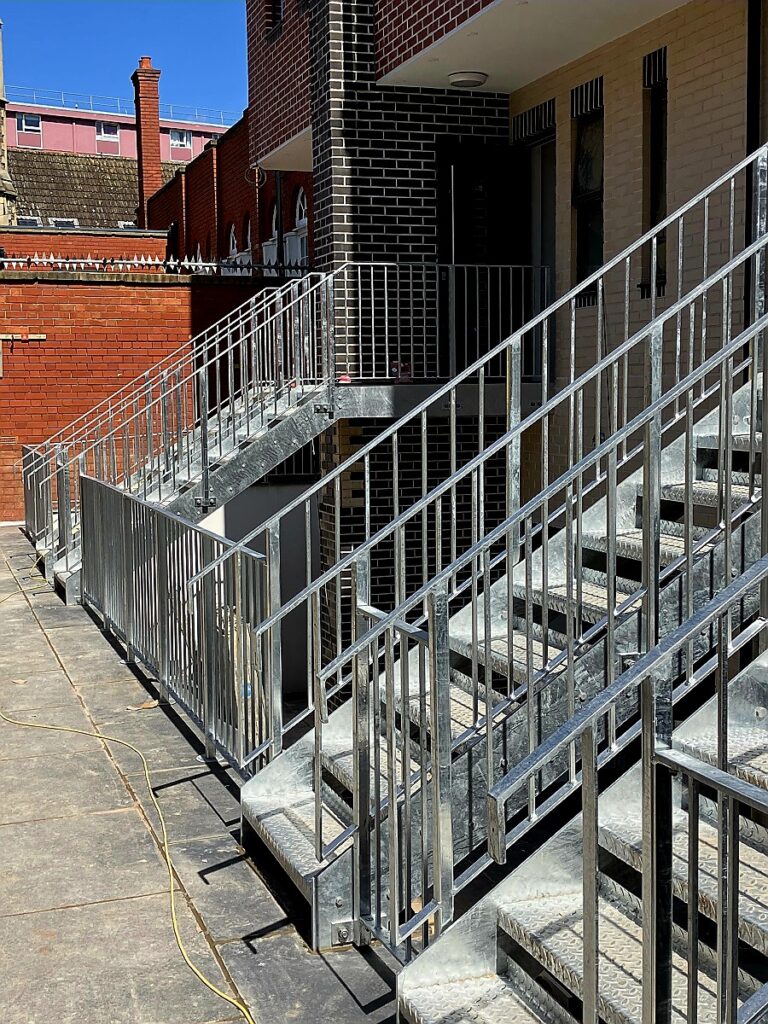 Custom Galvanised Steel Staircases