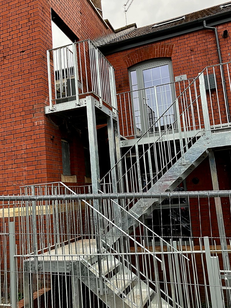 Structural Steel Galvanised Fire Escape